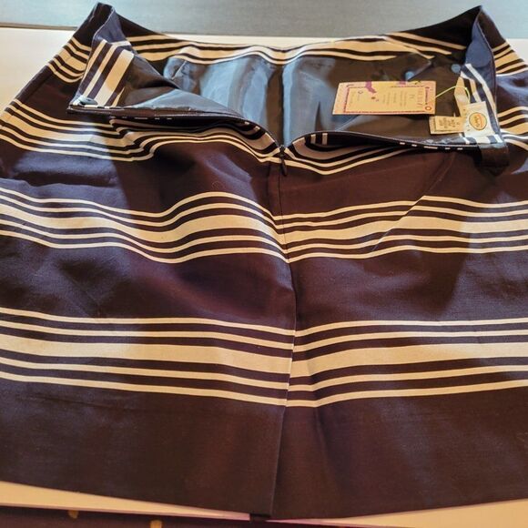 Talbots Skirts Talbots Petites Navy white Striped - Picture 11 of 16